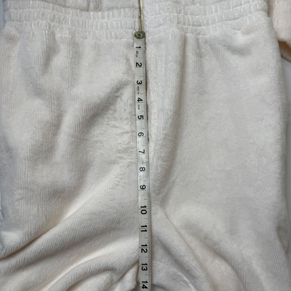 Fabletics Cozy Cord Zip Women L Bone Jumpsuit With Elastic Waist All Day Comfort - Picture 5 of 10